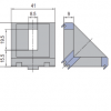 Die Cast Bracket PG45 45x45 Set K
