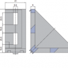 Die Cast Bracket PG45 45x90 Set J