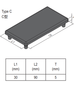End Cap PG30 - 30x90