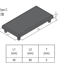 End Cap PG40 - 40x80