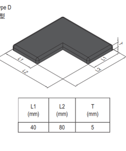 End Cap PG40 - 80x80 L