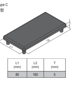End Cap PG40 - 80x160