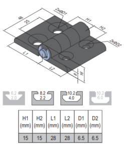 PA6 Hinge PG30/30