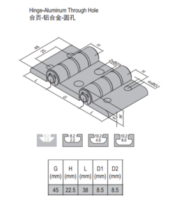Hinge PG45/45/45