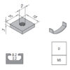 Square Nut - 8 - M5