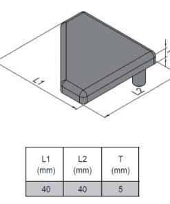 End Cap PG40 - 40x40 T