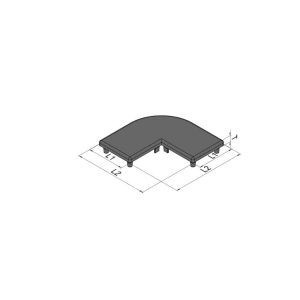 End Cap PG40 - 80x80 - R90