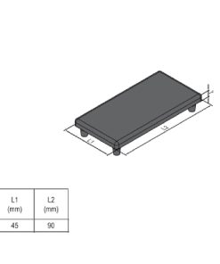 End Cap PG45 - 45x90