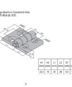 Hinge PG30/45 Set
