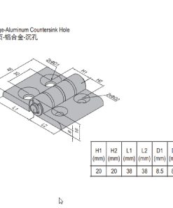 Hinge PG40/40 Set