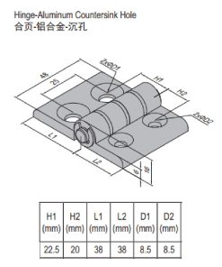 Hinge PG40/45 Set