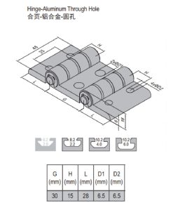 Hinge PG30/30/30