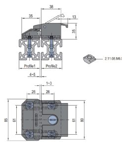 Lock Metal Self-Locking Design PG40