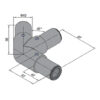 45 Degree L Tube Connector Right