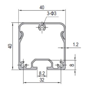 Conduit Profile PG40 40x40