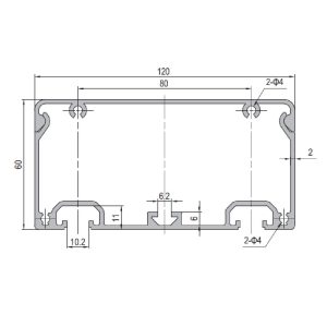 Conduit Profile PG40 60x120