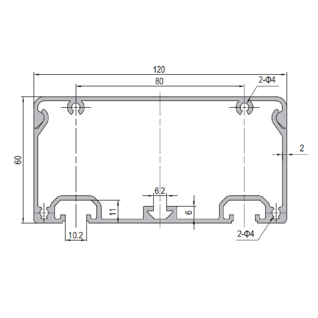 Conduit Profile PG40 60x120