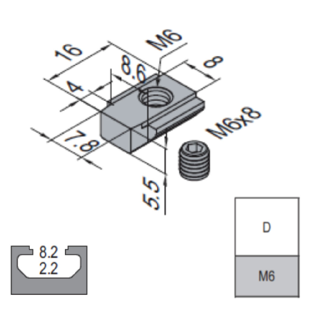 Anti-Torsion Subsequent Nut