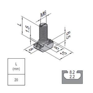T Bolt - 8 - 20 PG30