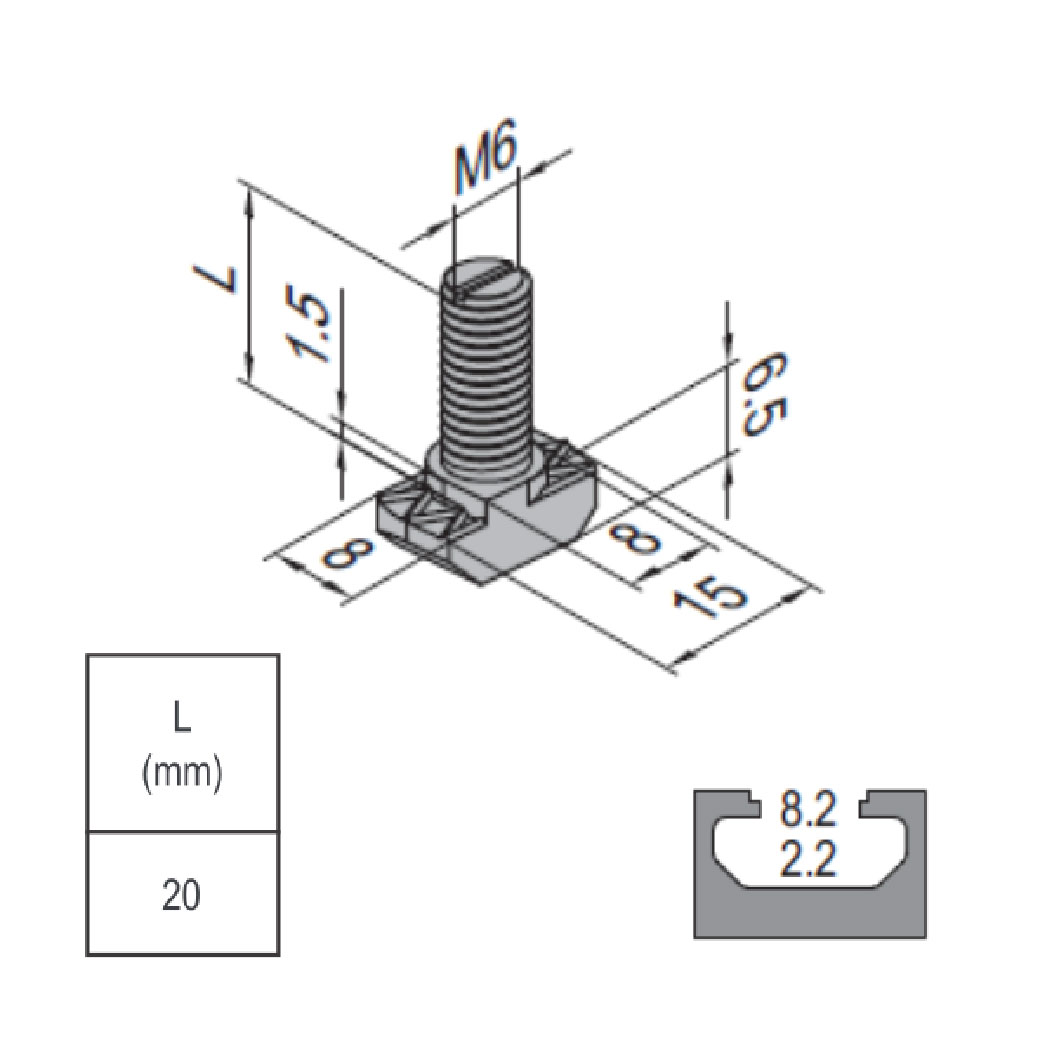 T Bolt - 8 - 20 PG30