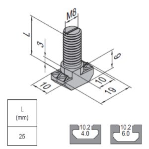 T Bolt - 10 - 25 PG40/45/50/60