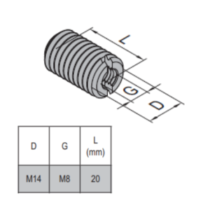 Hole Reducer Bolt M14/M8