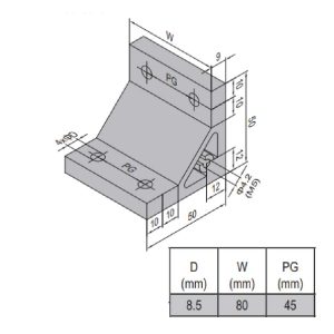 AP Bracket 50x50 PG45-90