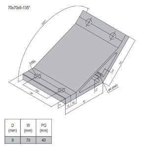 AP Bracket 70x70 PG40-80