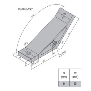 AP Bracket 70x70 PG45-45