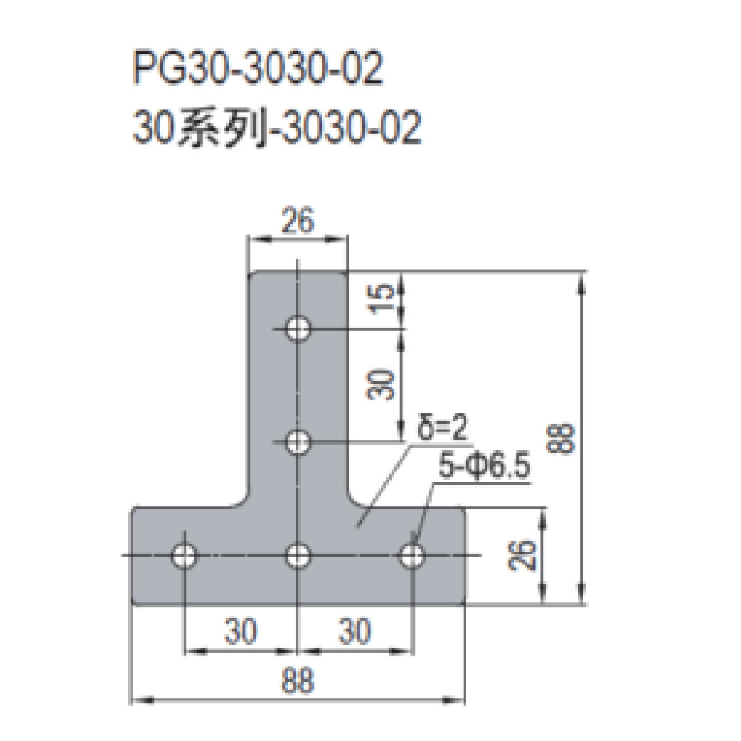 Joining Plate - PG30-3030-03
