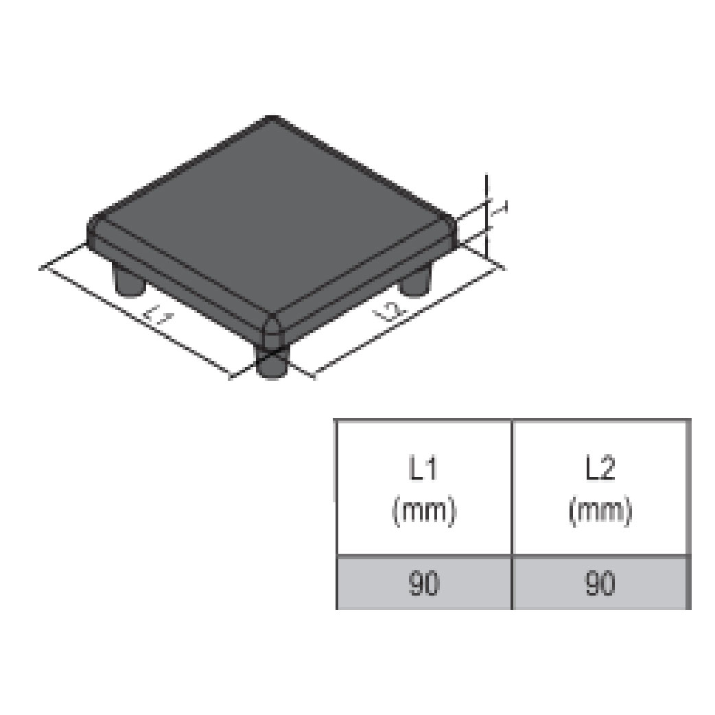 End Cap PG45 - 90x90