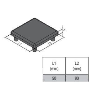 End Cap PG50 - 100x100
