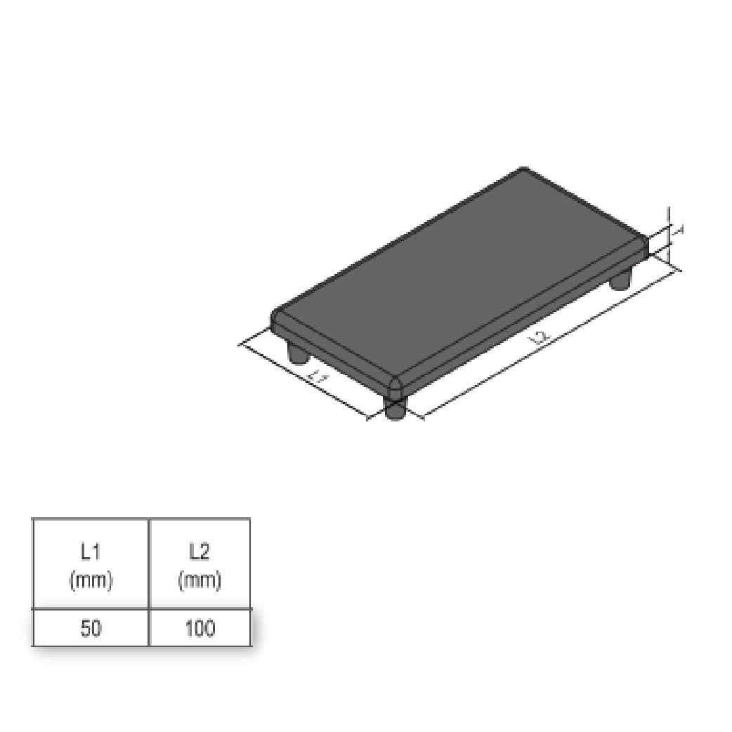 End Cap PG50 - 50x100