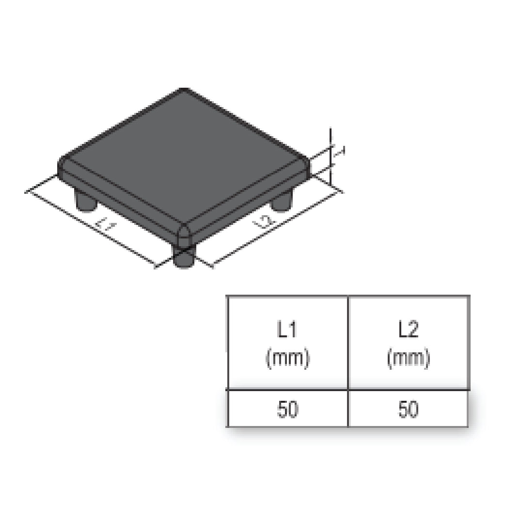 End Cap PG50 - 50x50