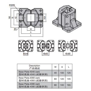 Base Plate 40x80 Set