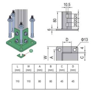 Base Plate 45x45 Set