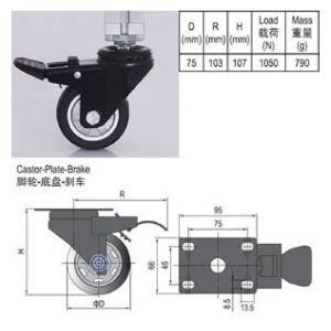 Castor Plate Brake