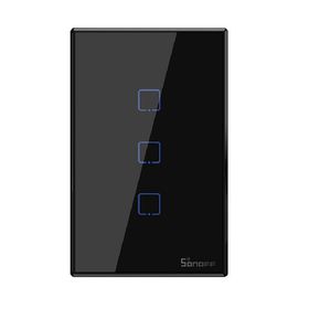 Sonoff Smart Light Switch Black 3CH WiFi and RF