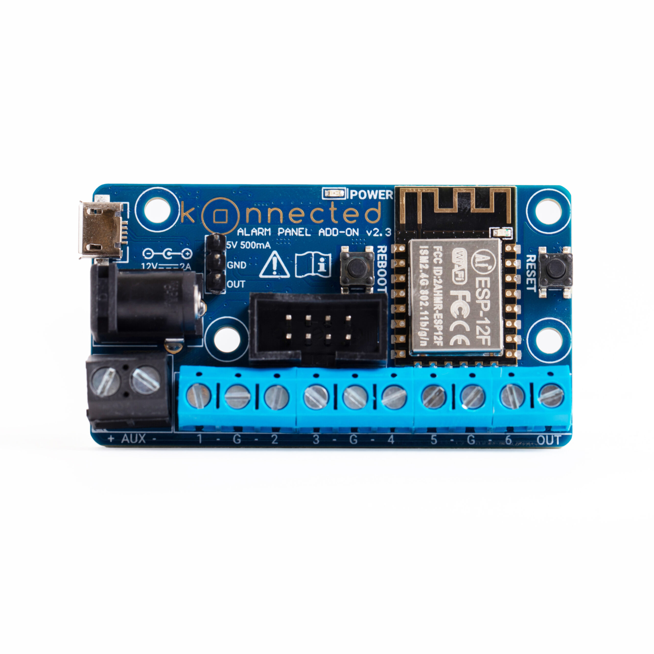 6-Zone Konnected Alarm Panel Add-on (Board only)