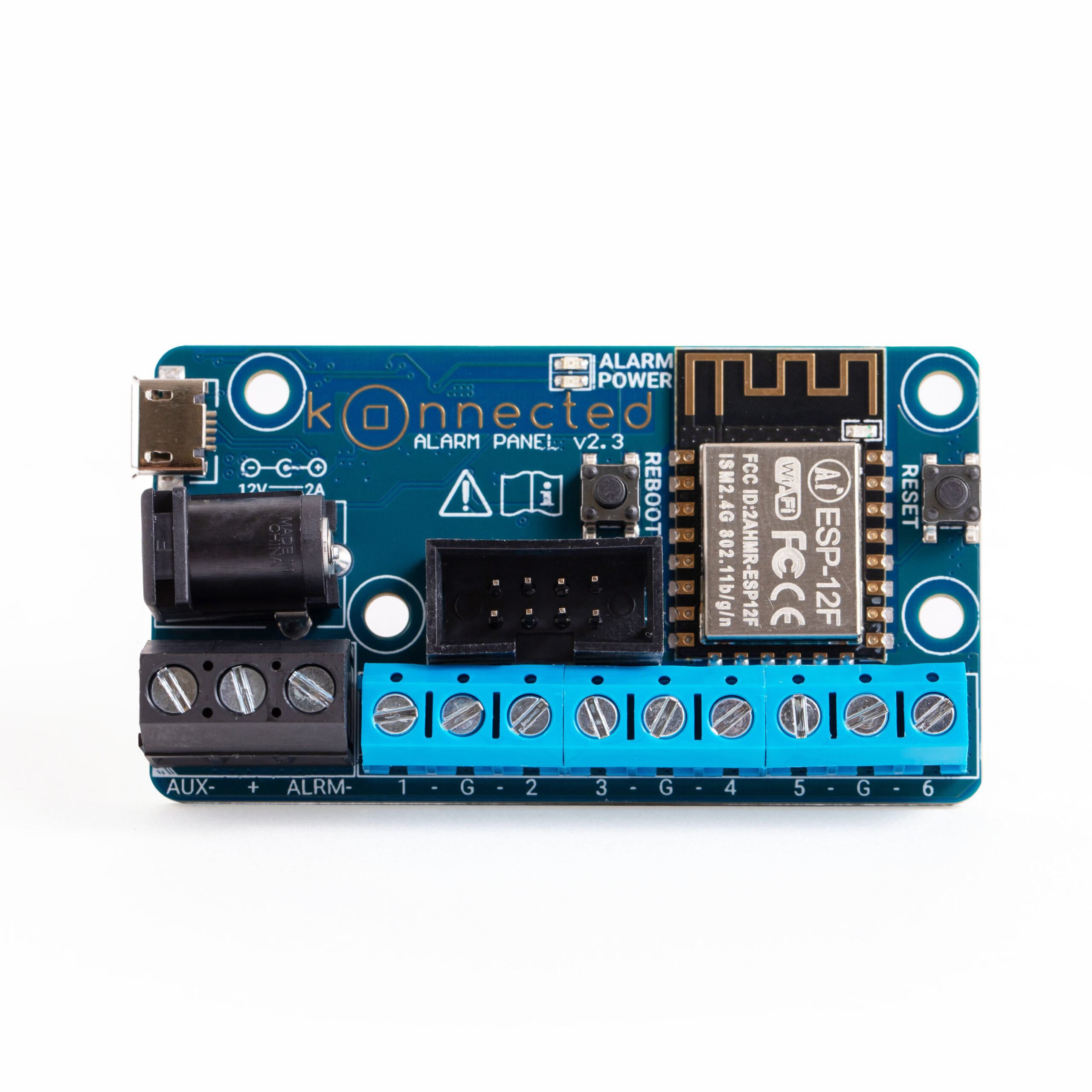 6-Zone Konnected Alarm Panel with Siren Output (Board only)