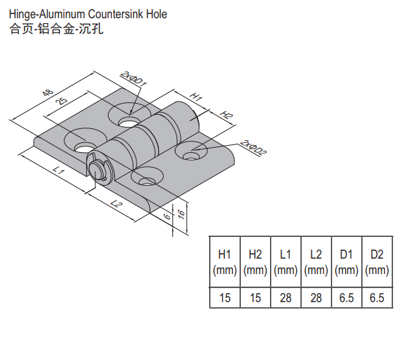 Hinge PG30/30 Set