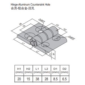 Hinge PG30/40 Set