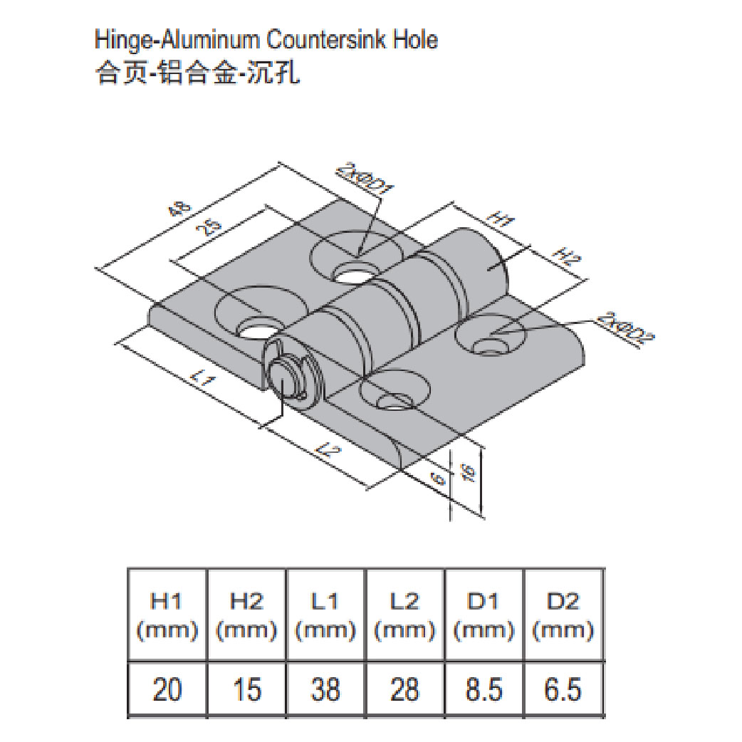 Hinge PG30/40 Set