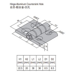 Hinge PG40/45 Set