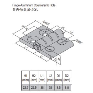 Hinge PG45/45 Set