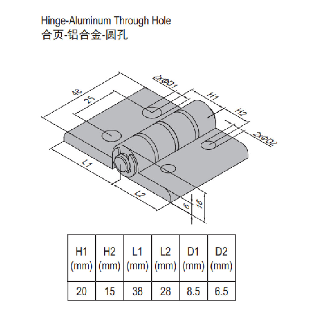 Hinge PG30/40 Set
