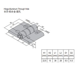 Hinge PG30/45 Set
