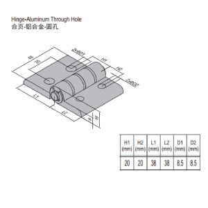 Hinge PG40/40 Set
