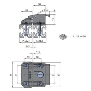 Lock Metal Self-Locking Design PG40