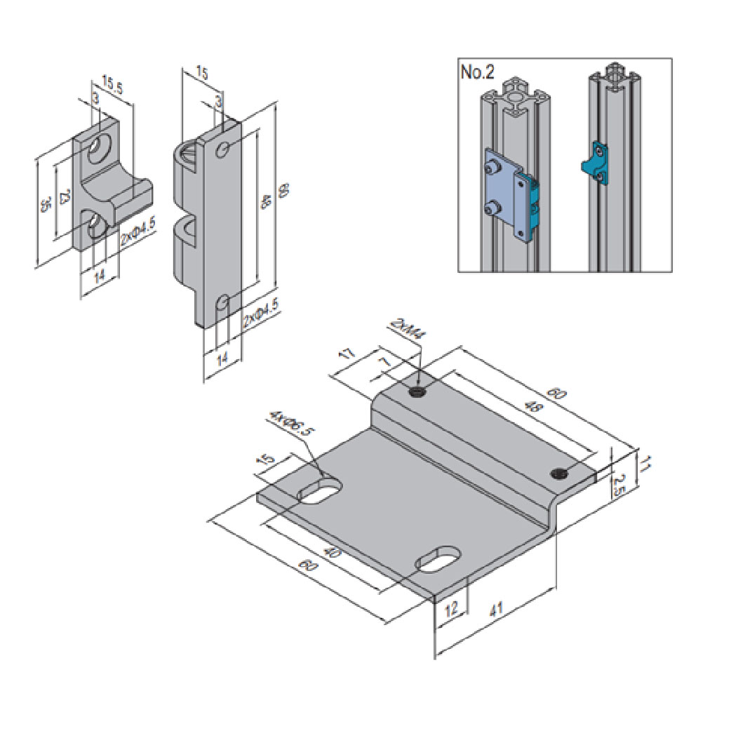 Magnet Catch - 14 - 30 Door / 40 Frame Set